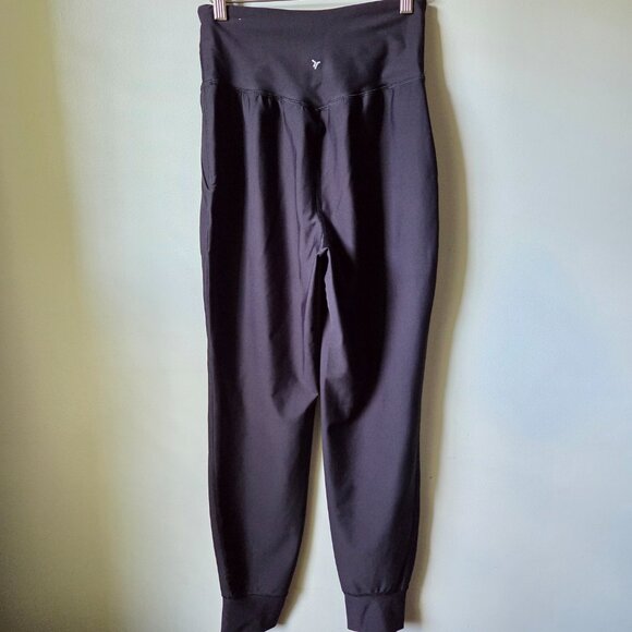 EUC LIKE NEW OLD NAVY BLACK ACTIVE POWERSOFT HIGH RISE JOGGER GO DRY SIZE M - Picture 2 of 16
